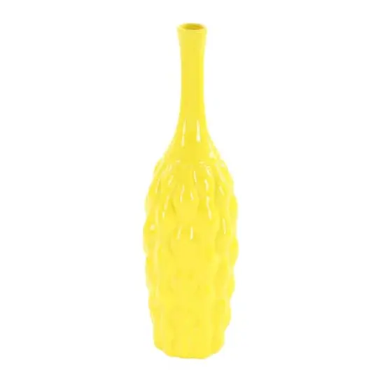 18" Bright Ceramic Coastal Vase Set {5}