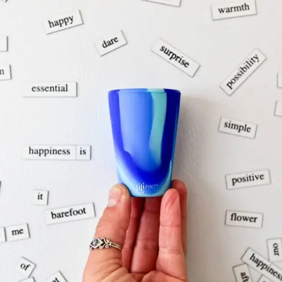 Silipint&reg; 1.5oz. Mixed Multicolor Swirl Silicone Shot-Glasses, 6ct. {5}