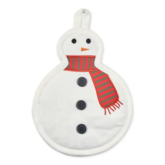 DII&reg; Cozy Snowman Potholder Gift Set {4}