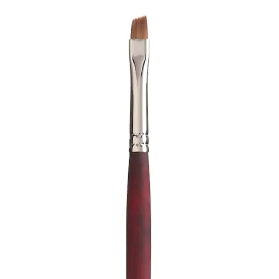 Princeton&trade; Velvetouch&trade; Series 3900 Long Handle Angle Bright Brush, Size 6 {3}