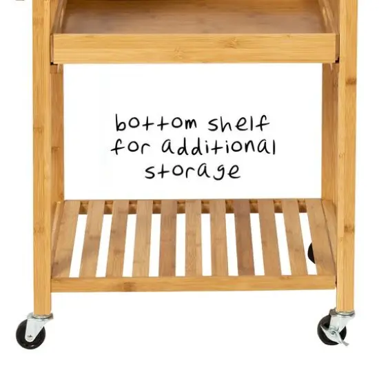 Honey Can Do Bamboo Rolling Cart {7}