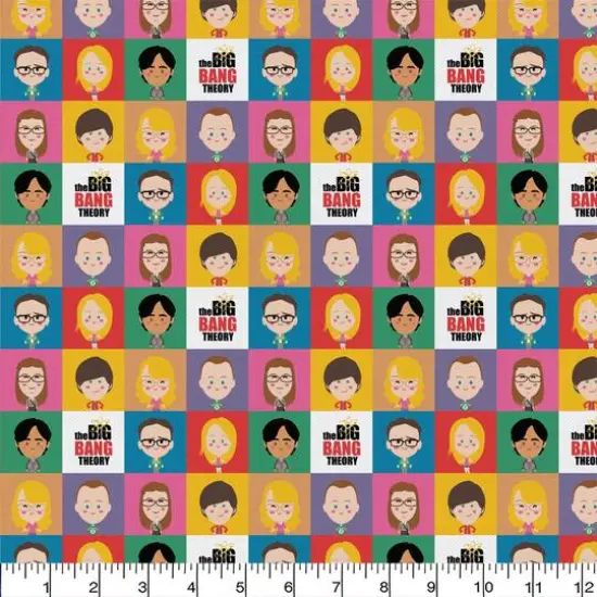 The Big Bang Theory Chibi Portrait Precut Cotton Fabric {3}