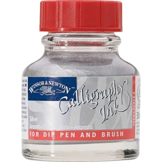 Winsor & Newton&trade; Calligraphy Ink Silver {1}
