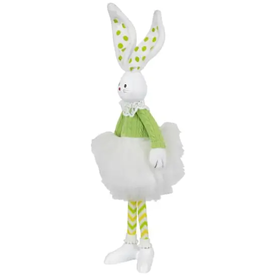15" Green Ballerina Bunny Standing Easter Figure {4}