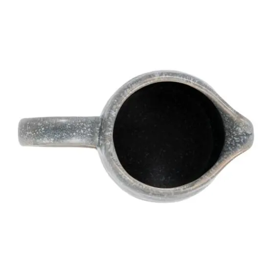 Hello Honey® Gray & Brown Stoneware Creamer & Sugar Pot Set with Bamboo Spoon {10}