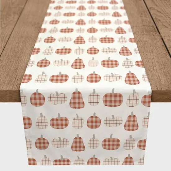 72" Patch Pumpkins Polyester Twill Table Runner {2}