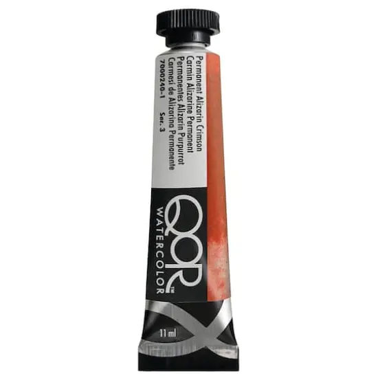 QoR&trade; Watercolor Tube, 11mL Permanent Alizarin Crimson {1}
