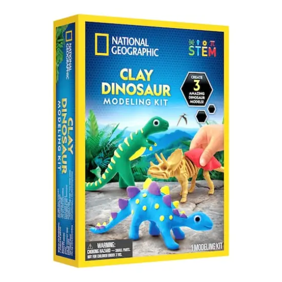 National Geographic&trade; Clay Dinosaur Modeling Kit {1}