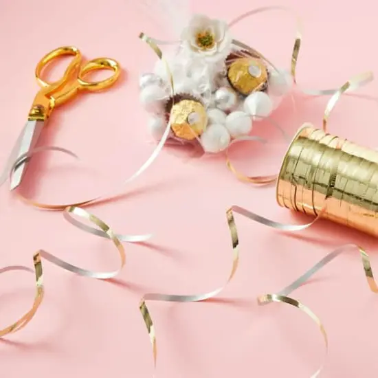 100yd. Gold Crimped Curling Ribbon by Celebrate It&trade; {3}