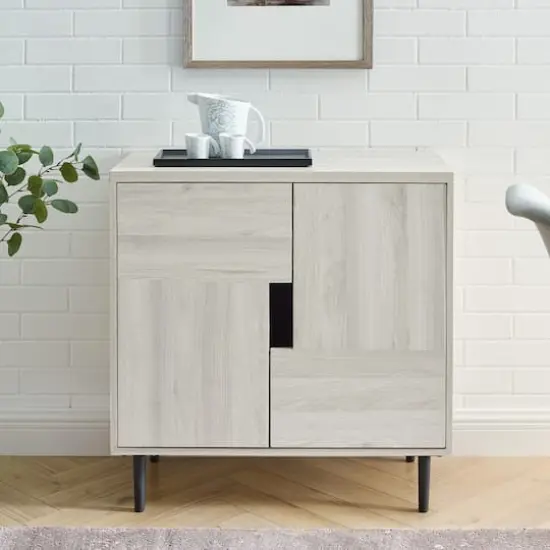 Walker Edison Birch/Magenta Interior Modern Accent Cabinet {4}