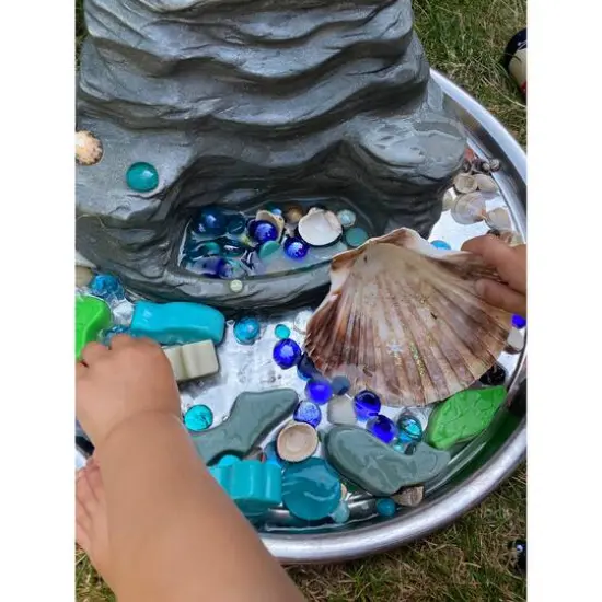 Yellow Door Little Lands Ocean Stone Figure Play Set {6}