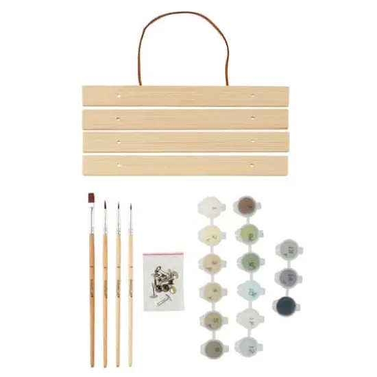 8" x 10" American Gothic Paint-by-Number Kit with Wood Display Hanger by Artist's Loft&reg; {3}