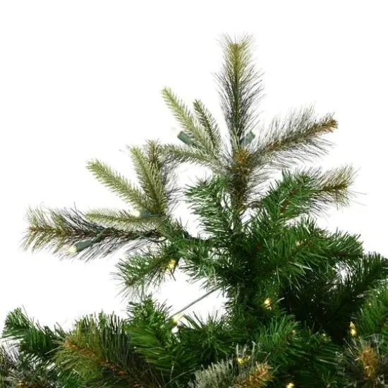 6.5ft. Pre-Lit Cashmere Pine Artificial Christmas Tree, White LED Lights {4}