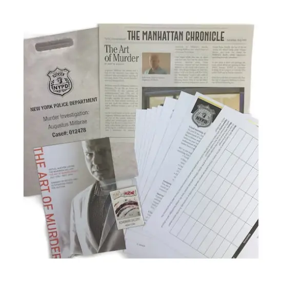 Murder Mystery Party Case Files Puzzles - The Art of Murder: 1000 Pcs {5}