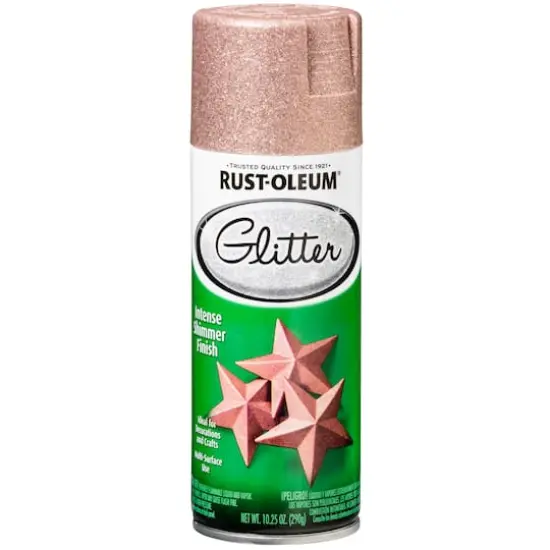 Rust-Oleum&reg; Glitter Spray Paint Rose Gold {6}