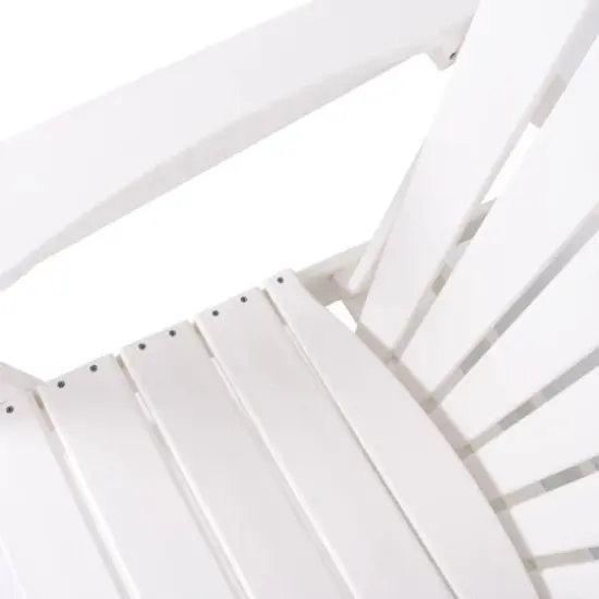 White Traditional Adirondack Chair {5}