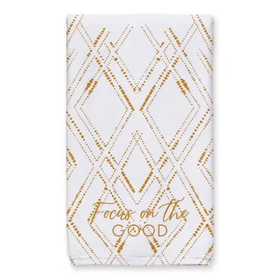 Focus on the Good Tea Towel Set White/Gold {3}