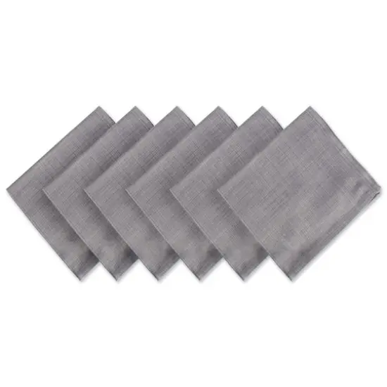 DII&reg; Variegated Napkin Set, 6ct. Gray {1}