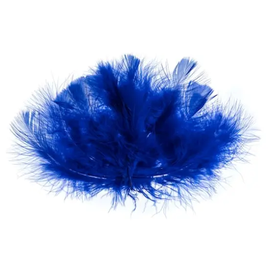 John Bead 4"-6" Marabou Feathers Royal Blue {4}