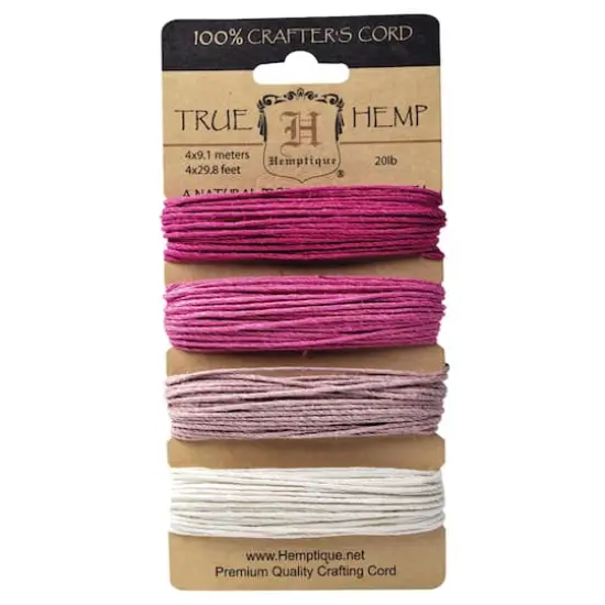 Hemptique&reg; Ruby Hemp Cord Set, 20lb. {1}