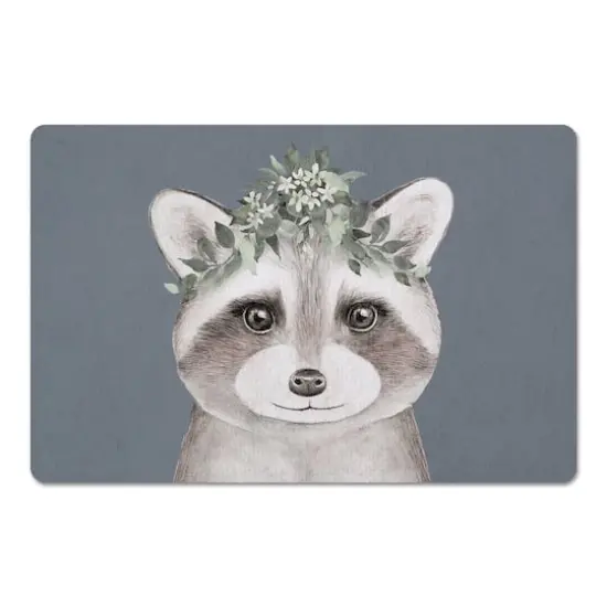 Sweet Raccoon 18" x 27" Floor Mat {1}