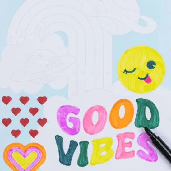 VIVID by Brea Reese&reg; Good Vibes Marker Color-by-Number Kit {5}