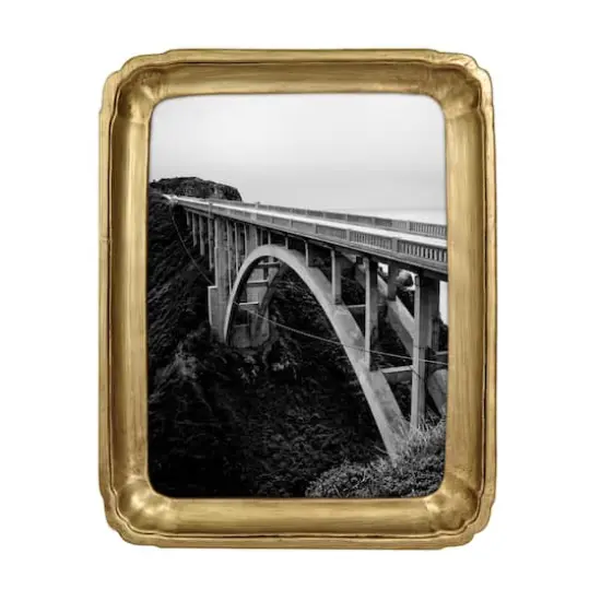 Treasured Finds 5" x 7" Gold Tray Tabletop Frame by Studio D&eacute;cor&reg; {1}