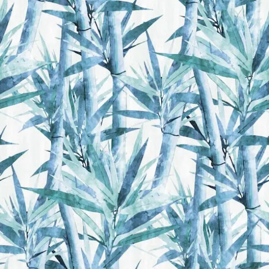 RoomMates Lucky Bamboo Peel & Stick Wallpaper Blue/White {1}