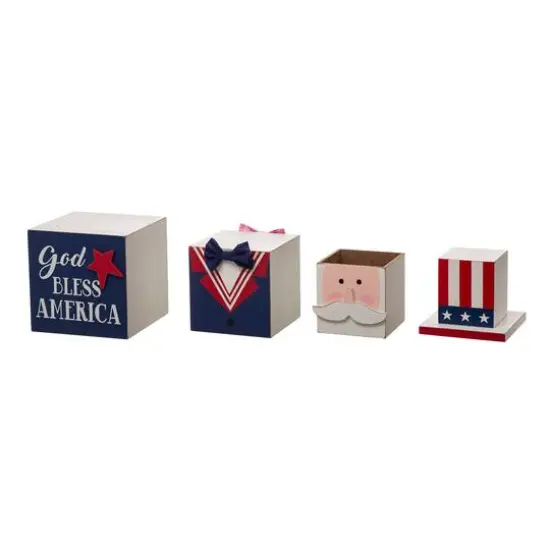 Glitzhome&reg; 24.5" Reversible Easter & July 4th Wood Porch D&eacute;cor {7}