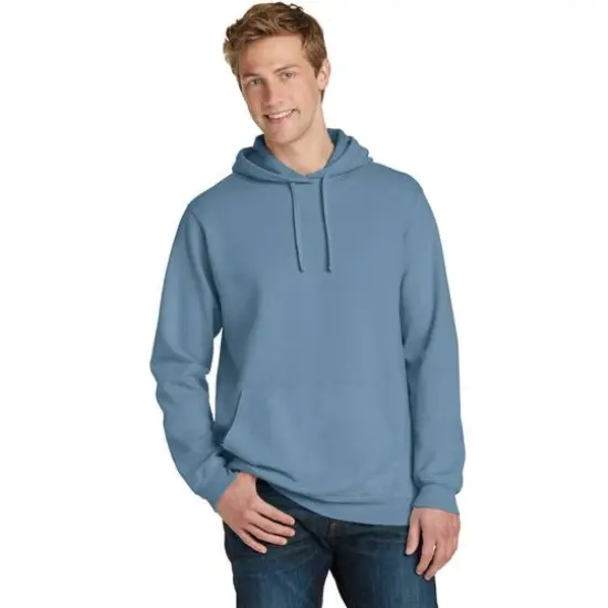 Port & Company&reg; Beach Wash Garment-Dyed Pullover Hooded Adult Sweatshirt Mist {4}