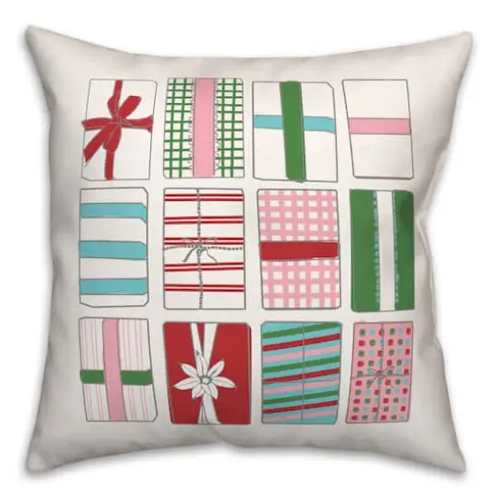 Gift Boxes 18x18 Throw Pillow {1}