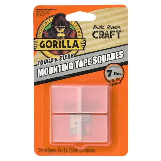 Gorilla&reg; Clear Mounting Tape Squares {1}