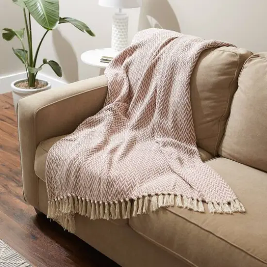 DII&reg; Zig-Zag Throw Pale Mauve {6}