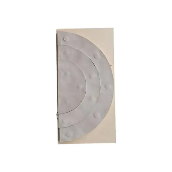 Hello Honey&reg; Round Paper Honeycomb Ornaments with Gold Glitter Set Gray {4}