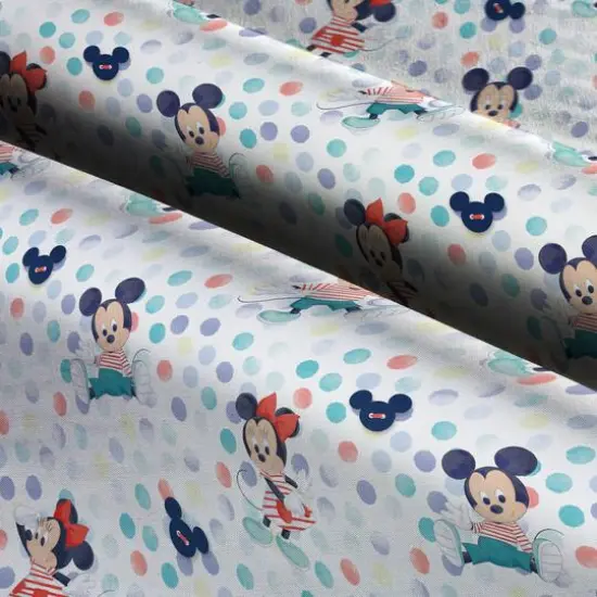 Disney&reg; Mickey & Minnie Polka Dot Cotton Fabric {3}