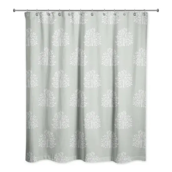 Blooming Bush Shower Curtain, 71" x 74" Sage {1}