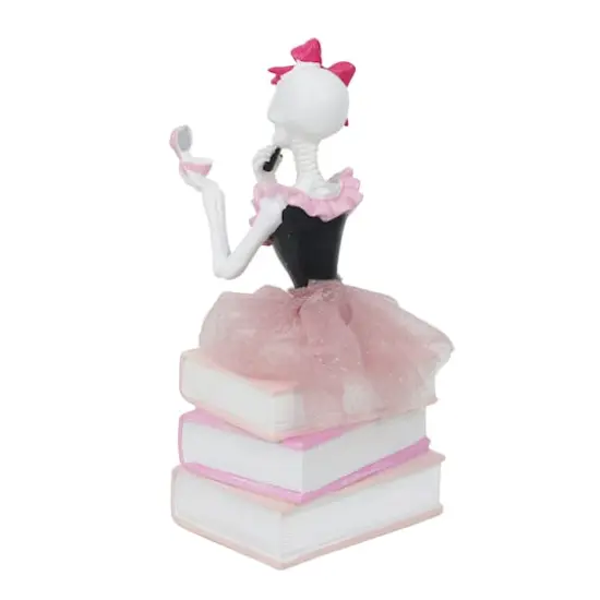 9" Book Stack Skeleton with Makeup Tabletop D&eacute;cor by Ashland&reg; {3}