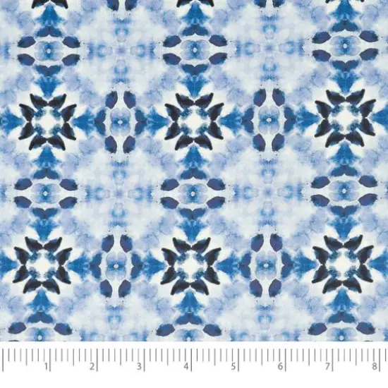 SINGER China Blue Batiks Cotton Fabric Fat Quarters {6}