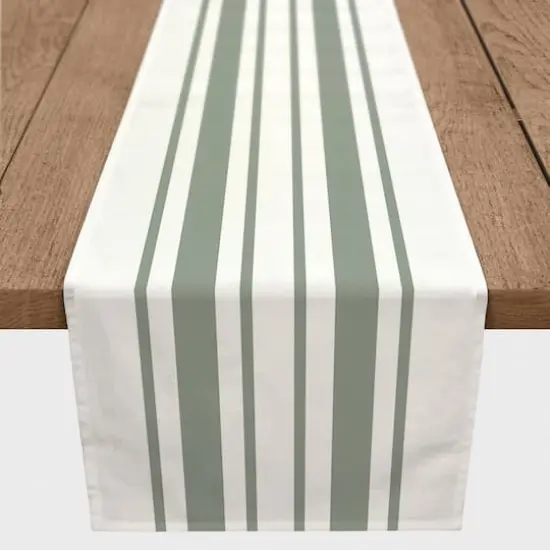 Stripe Set Indoor/Outdoor Table Runner Green {3}