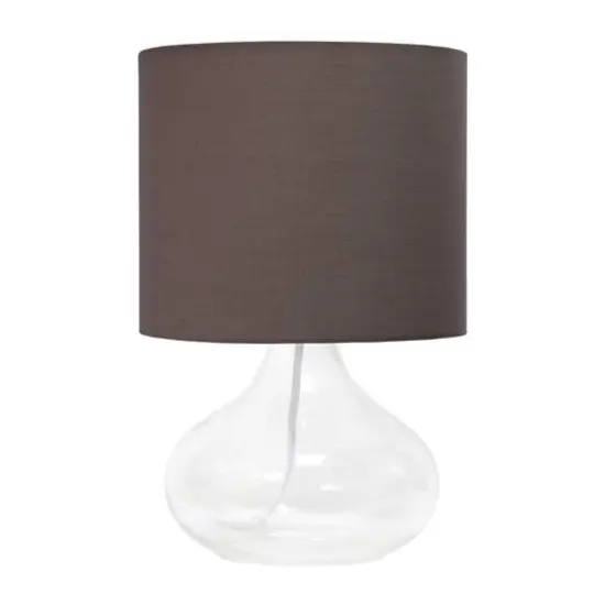 Simple Designs Glass Raindrop Table Lamp Clear {1}