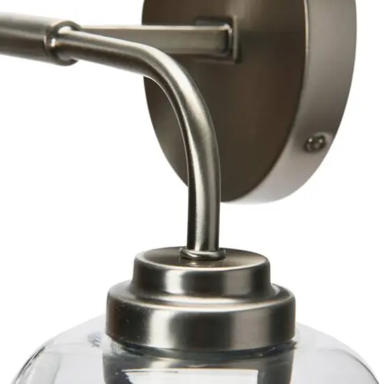 Hello Honey&reg; Robert Stevenson Lighting Holden Metal & Glass 2-Light Vanity Antique Nickel {10}