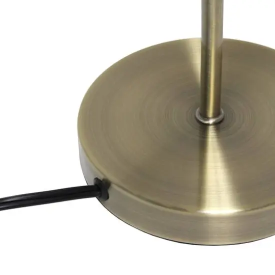 Lalia Home Modern Metal Scroll Table Lamp Antique Brass {9}