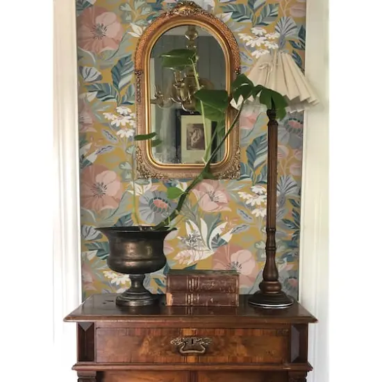 RoomMates Poppy Fields Peel & Stick Wallpaper Mustard {5}