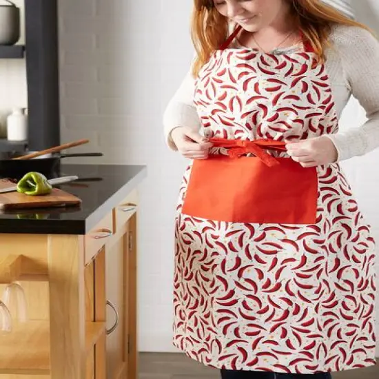 DII&reg; Chilis Printed Chef'S Apron {11}