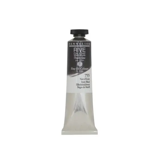 Sennelier Rive Gauche Oil Paint, 40mL 755 Ivory Black {1}