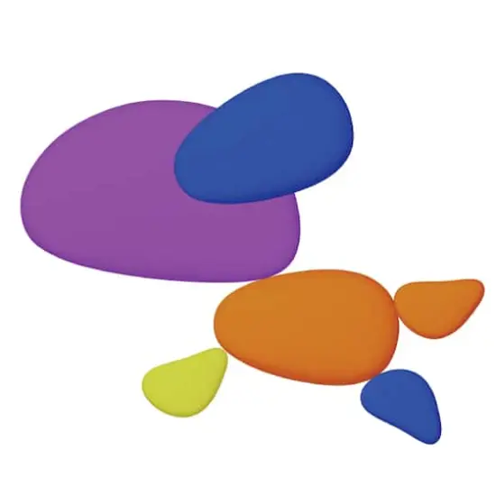 Rainbow Pebbles, Set of 36 {7}