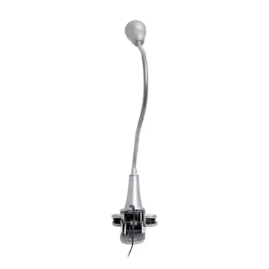 Simple Designs LED Gooseneck Clip Light Desk Lamp Silver {7}