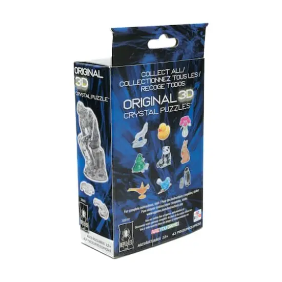 3D Crystal Puzzle - The Thinker (Clear): 43 Pcs {4}