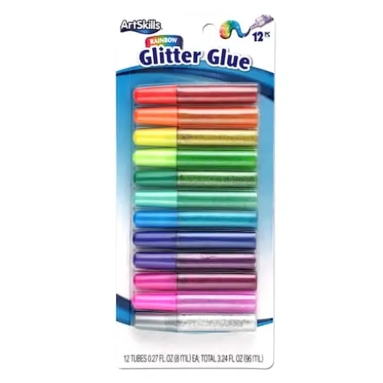 ArtSkills&reg; 12 Color Rainbow Glitter Glue Pens {1}