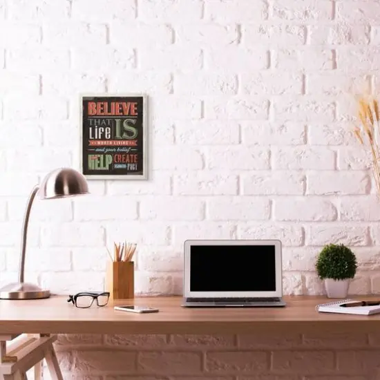 Stupell Industries Believe In Life Vintage Wall Plaque {3}